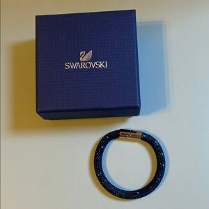 Swarovski Navy Blue Crystal Bracelet with Magnetic Clasp